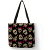 Eco Linen Crane Skull Tattoo Art Tote Shopping/Storage Bag freeshipping - Tyche Ace