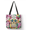 Eco Linen Crane Skull Tattoo Art Tote Shopping/Storage Bag freeshipping - Tyche Ace