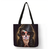 Eco Linen Crane Skull Tattoo Art Tote Shopping/Storage Bag freeshipping - Tyche Ace