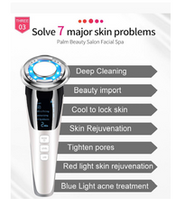 Load image into Gallery viewer, EMS  Warm and Cool LED Light Therapy Sonic Vibration Wrinkle Removal Skin Tightening Device freeshipping - Tyche Ace
