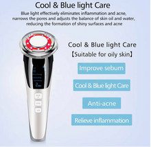 Load image into Gallery viewer, EMS  Warm and Cool LED Light Therapy Sonic Vibration Wrinkle Removal Skin Tightening Device freeshipping - Tyche Ace
