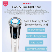 Load image into Gallery viewer, EMS  Warm and Cool LED Light Therapy Sonic Vibration Wrinkle Removal Skin Tightening Device freeshipping - Tyche Ace
