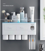Magnetic Automatic Toothbrush Bathroom Accessories Holder &amp; Toothpaste Dispenser