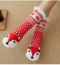 Load image into Gallery viewer, Animal Cartoon Design Non-Slip Plush Socks For Women
