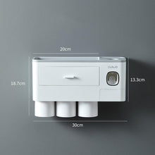 Load image into Gallery viewer, Magnetic Automatic Toothbrush Bathroom Accessories Holder &amp; Toothpaste Dispenser - Tyche Ace
