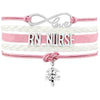 Free + Shipping Infinity Love Nursing RN Registered Nurse Leather Wrap Bracelets freeshipping - Tyche Ace