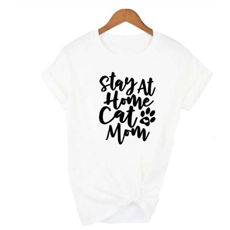 FREE + Shipping MomLife Stay at Home Cat Mom Women Shirts freeshipping - Tyche Ace