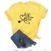 Free + Shipping Women MomLife Wife Mom Nurse Print T shirt Cotton freeshipping - Tyche Ace
