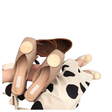 Load image into Gallery viewer, Summer Slip On Casual Wood Block Flat Heel Mules
