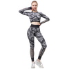 Women Seamless Camouflage Hollow-Out Gym Fitness Yoga Suit