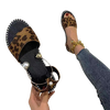 Women Beaded Pearl Open Toe Flat Sandals freeshipping - Tyche Ace