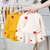 Girls Two Piece Woollen Long Sleeve Love Sweater Skirt Suit freeshipping - Tyche Ace