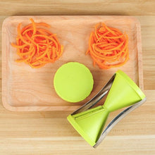 Load image into Gallery viewer, Hand held Stainless Steel Portable Spiraliser Vegetable Slicer Peeler freeshipping - Tyche Ace
