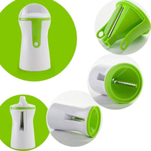 Load image into Gallery viewer, Hand held Stainless Steel Portable Spiraliser Vegetable Slicer Peeler freeshipping - Tyche Ace
