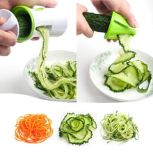 Load image into Gallery viewer, Hand held Stainless Steel Portable Spiraliser Vegetable Slicer Peeler freeshipping - Tyche Ace
