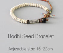 Load image into Gallery viewer, Handmade Tibetan Buddhist Braided Cotton Natural Bodhi Seeds Bracelet freeshipping - Tyche Ace
