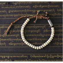 Load image into Gallery viewer, Handmade Tibetan Buddhist Braided Cotton Natural Bodhi Seeds Bracelet freeshipping - Tyche Ace
