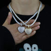 Heart Pendant Choker Cubic Zirconia CZ Stone Heart Charm Necklace freeshipping - Tyche Ace