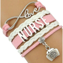 Load image into Gallery viewer, Infinity Love Nursing RN Registered Nurse Leather Wrap Bracelets freeshipping - Tyche Ace
