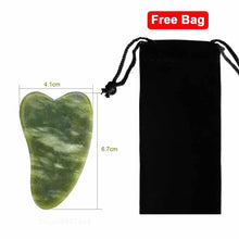 Load image into Gallery viewer, Jade Facial Skin Massagers Roller Set and Storage Bag freeshipping - Tyche Ace
