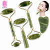 Jade Roller Natural Facial Skin Care Scraper Massager Roller Set freeshipping - Tyche Ace