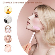 Load image into Gallery viewer, Jade Stone Quartz Natural Crystal Stone Facial Skin Care Massage Set freeshipping - Tyche Ace
