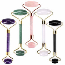 Load image into Gallery viewer, Jade Stone Quartz Natural Crystal Stone Facial Skin Care Massage Set freeshipping - Tyche Ace
