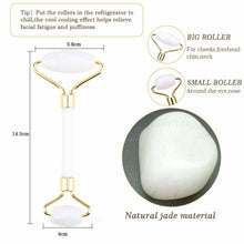 Load image into Gallery viewer, Jade Stone Quartz Natural Crystal Stone Facial Skin Care Massage Set freeshipping - Tyche Ace
