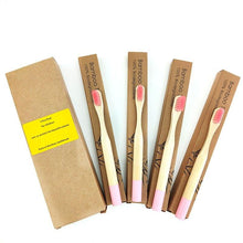 Load image into Gallery viewer, Kids Biodegradable Colourful Natural Bamboo Wood Soft Bristles freeshipping - Tyche Ace
