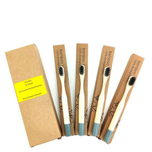 Load image into Gallery viewer, Kids Biodegradable Colourful Natural Bamboo Wood Soft Bristles freeshipping - Tyche Ace
