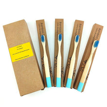 Load image into Gallery viewer, Kids Biodegradable Colourful Natural Bamboo Wood Soft Bristles freeshipping - Tyche Ace
