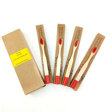 Load image into Gallery viewer, Kids Biodegradable Colourful Natural Bamboo Wood Soft Bristles freeshipping - Tyche Ace
