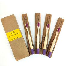 Load image into Gallery viewer, Kids Biodegradable Colourful Natural Bamboo Wood Soft Bristles freeshipping - Tyche Ace
