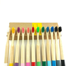 Load image into Gallery viewer, Kids Biodegradable Colourful Natural Bamboo Wood Soft Bristles freeshipping - Tyche Ace
