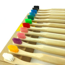Load image into Gallery viewer, Kids Biodegradable Colourful Natural Bamboo Wood Soft Bristles freeshipping - Tyche Ace
