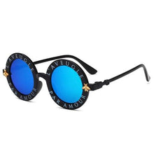 Load image into Gallery viewer, Kids Girls Round Frame Gold bee Summer Sunglasses freeshipping - Tyche Ace
