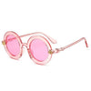 Kids Girls Round Frame Gold bee Summer Sunglasses freeshipping - Tyche Ace