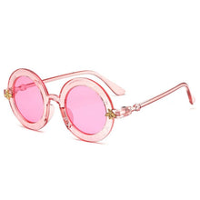 Load image into Gallery viewer, Kids Girls Round Frame Gold bee Summer Sunglasses freeshipping - Tyche Ace
