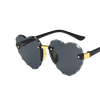 Kids Unisex Heart Shaped Design Rimless Sunglasses freeshipping - Tyche Ace
