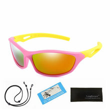 Load image into Gallery viewer, Kids Unisex Polarised Flexible Mirror Sunglasses With Rope freeshipping - Tyche Ace
