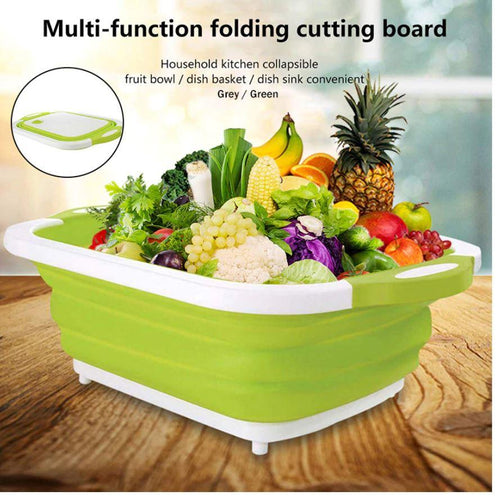 Kitchen 3 In 1 Multifunctional Collapsible Foldable Vegetable Basket Chopping Board freeshipping - Tyche Ace