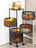 Kitchen Metal Multi Layer Rotatable Vegetable Storage Basket Organiser freeshipping - Tyche Ace