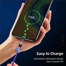 Load image into Gallery viewer, LED 540 Rotation Magnetic USB Fast Micro Cable Charger freeshipping - Tyche Ace
