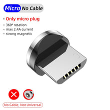 Load image into Gallery viewer, LED 540 Rotation Magnetic USB Fast Micro Cable Charger freeshipping - Tyche Ace
