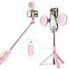 LED Lightweight Foldable Wireless Bluetooth Monopod Selfie Stick freeshipping - Tyche Ace