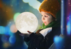 LED Rechargeable 3D Print Moon Touch Lamp freeshipping - Tyche Ace