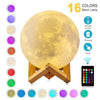 LED Rechargeable 3D Print Moon Touch Lamp freeshipping - Tyche Ace