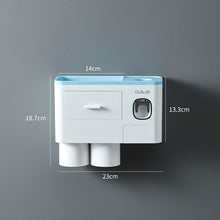 Load image into Gallery viewer, Magnetic Automatic Toothbrush Bathroom Accessories Holder &amp; Toothpaste Dispenser freeshipping - Tyche Ace
