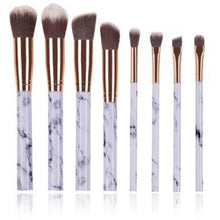 Load image into Gallery viewer, Marble Effect Make Up Brush Set freeshipping - Tyche Ace
