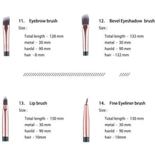Load image into Gallery viewer, Marble Effect Make Up Brush Set freeshipping - Tyche Ace

